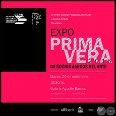 Expo PRIMAVERA 2016 - Obra de Carla Ascarza - Martes 20 de setiembre de 2016